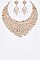 CRYSTAL BIB STATEMENT NECKLACE SET
