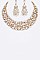 COLORED CRYSTAL COLLAR NECKLACE SET