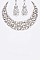 COLORED CRYSTAL COLLAR NECKLACE SET