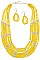 STRANDED BEADS STATEMENT NECKLACE SET