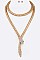 DOUBLE WRAPPED SNAKE NECKLACE SET