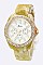Trendy Crystal Dials Chrono Watch LA 05-1421