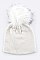 Pack of (12 Pieces) Assorted Pre Pack Classy Lurex Fur Pom Beanie LA-HT502