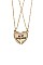 TWO SET CHAIN BEST FRIEND PENDANT NECKLACE