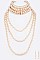 Convertible Layer Bow Pearl Choker Necklace Set