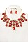 FLOWER LINK BIB NECKLACE SET
