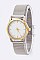 Stylish Mesh Band 2 Tone Fashion Watch LA 04-SS004