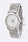 Stylish Mesh Band 2 Tone Fashion Watch LA 04-SS004