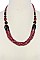 STYLISH BEADED MULTI STRAND FASHION NECKLACE JY-N6113