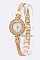 Chic Crystal Bezel Petite Chain Strap Fashion Watch LA-3596