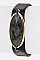 Fashionable Semi-Precious Stone Leather Cuff LA46-OB6070