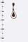 COLORED RHINESTONE TEARDROP EARRINGS