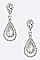 COLORED RHINESTONE TEARDROP EARRINGS