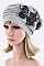 Posh Bow in Bead & Sequins Beanie LA-EMH-MF072