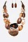CRYSTAL & RESIN MULTI LAYER NECKLACE SET