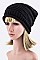 Trendy Raised Knit Slouchy Light Weight Beanie