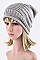 Trendy Raised Knit Slouchy Light Weight Beanie