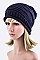 Trendy Raised Knit Slouchy Light Weight Beanie