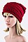 Trendy Raised Knit Slouchy Light Weight Beanie