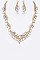 STYLISH CRYSTAL STATEMENT NECKLACE SET