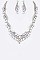 STYLISH CRYSTAL STATEMENT NECKLACE SET