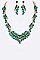 STYLISH CRYSTAL STATEMENT NECKLACE SET