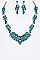 STYLISH CRYSTAL STATEMENT NECKLACE SET