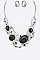 BEJEWELED CRYSTAL STATEMENT NECKLACE SET