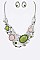 BEJEWELED CRYSTAL STATEMENT NECKLACE SET
