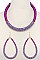 STYLISH GLITTER ACCENT METALLIC THREAD FASHION NECKLACE SET JYJSN2222