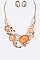 BEJEWELED CRYSTAL STATEMENT NECKLACE SET