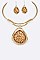 TEARDROP PENDANT COLLAR NECKLACE SET
