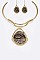TEARDROP PENDANT COLLAR NECKLACE SET