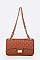 Lovely Quilted Classic Turn Lock Shoulder Bag