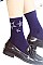 Posh Crystal Star Fashion Socks LA-ESA7072