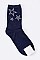 Posh Crystal Star Fashion Socks LA-ESA7072