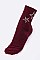Posh Crystal Star Fashion Socks LA-ESA7072