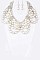 PEARL & CRYSTAL BIB NECKLACE SET