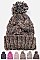 Space Knit Pom Pom Winter Beanie Set