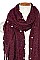 PEARL ACCENT MIX STONE OBLONG SCARF
