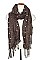 PEARL ACCENT MIX STONE OBLONG SCARF
