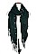 PEARL ACCENT MIX STONE OBLONG SCARF