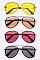 Pack of 12Pcs Assorted Color Tint Aviator Sunglasses Set