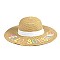 NATURAL FIBER FLOPPY HAT
