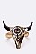 Steer Head Tribal Print Iconic Stretch Ring LASR0056