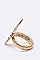 Steer Head Tribal Print Iconic Stretch Ring LASR0056