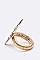 Steer Head Tribal Print Iconic Stretch Ring LASR0056