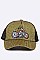Motorcycle Patch Glitter Trucker Hat LA-EMH0940Z