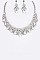 BRIDAL CRYSTAL COLLAR NECKLACE SET