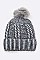 Pack of 12 Pave Stone Winter Beanie Set